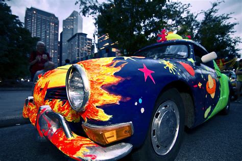 Fiery Colors at Discovery Green | The Art Car Parade 2012 Vi… | Flickr