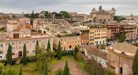 Premium Photo | Panorama of rome from the aventine hill