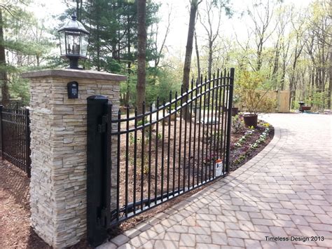 65 best Stone pillars images on Pinterest | Front gates, Driveway ...