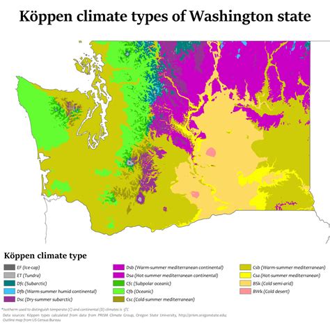 Climate Map of Washington State : r/MapPorn