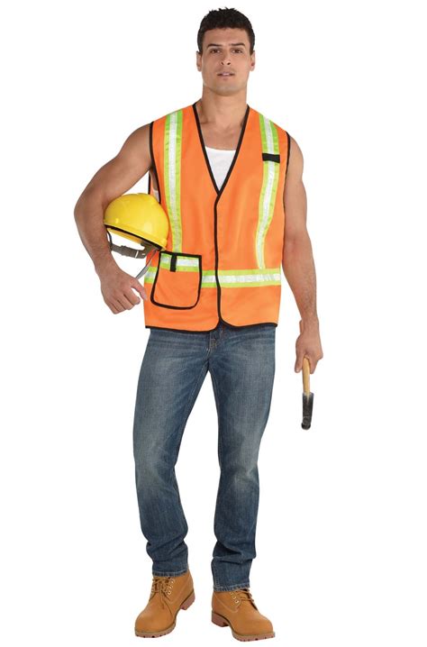 Construction Worker Vest Adult Costume - Walmart.com - Walmart.com