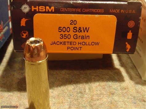 .500 S&W MAGNUM AMMUNITION. FACTORY AMMO. BRAND NEW.