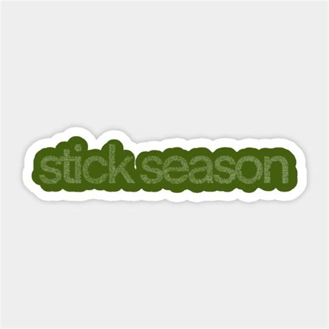 Stick Season Handwritten Lyrics - Stick Season - Sticker | TeePublic