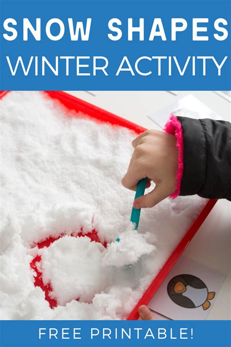 Snow Shapes Winter Math Activities for Preschool | Snow math activities, Winter math activities ...