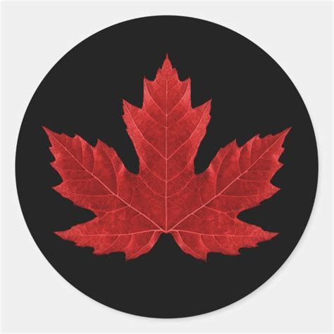 Canadian Maple Leaf Sticker | Zazzle.ca