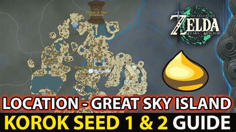 Korok Seed 1 & 2 Location On (The Great Sky Island) Guide In Zelda: Tears of the Kingdom (TotK ...