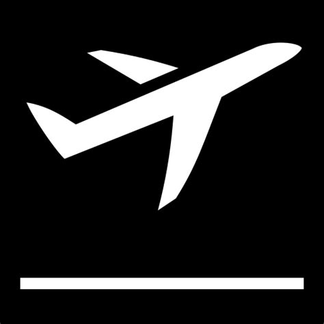 Airplane departure icon, SVG and PNG | Game-icons.net