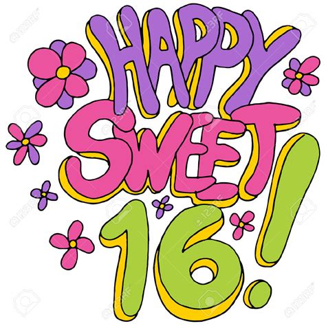 sweet 16 clipart free - Clipground