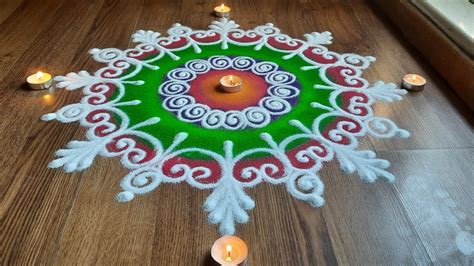 Rangoli designs with colours for Diwali /Galicha rangoli designs by ...