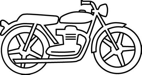 Motor Bike Outline - ClipArt Best