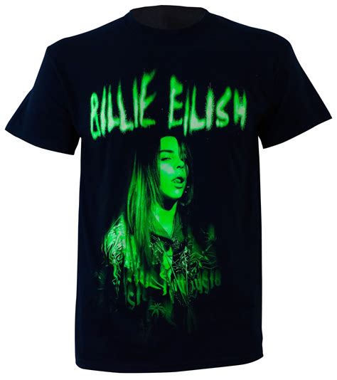 Bravado - Billie Eilish Men's Green Photo T-Shirt Black - Walmart.com ...