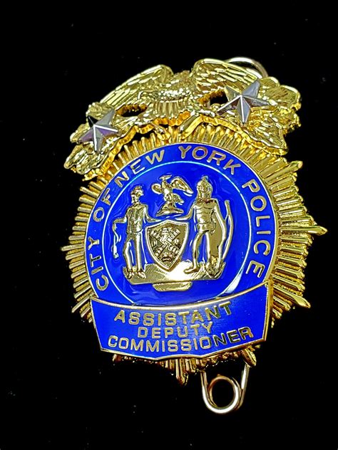 New York NYPD Assistant Deputy Commissioner - COLLECTORS-BADGES.COM