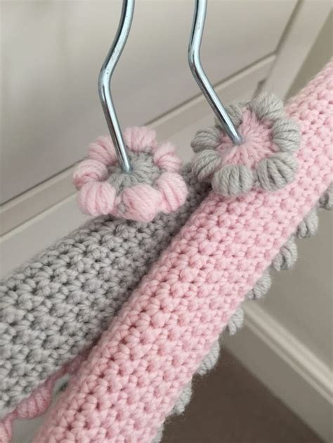 Crochet club: Pretty hanger covers | Crochet accessories, Crochet flower patterns, Unique crochet