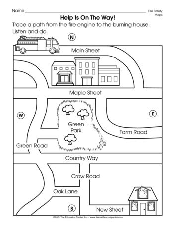 Help is on the Way!, Lesson Plans - The Mailbox | Social studies worksheets, Map skills, Map ...