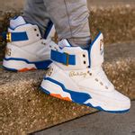 White, Blue, And Orange 33 HI Sneaker – Ewing Athletics