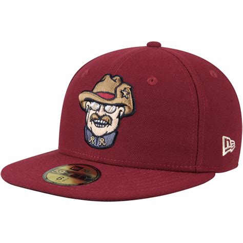 New Era Frisco RoughRiders Crimson Authentic Home 59FIFTY Fitted Hat