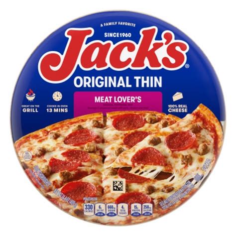 Jack's® Thin Crust Meat Lover's Frozen Pizza 12 in 14 oz, 14.4 oz - Ralphs