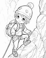 Mountain Climbing Coloring Pages sketch template