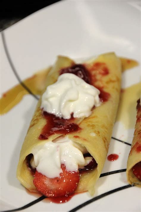 Strawberry Crepes - Rainstorms and Love Notes