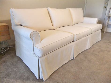 Natural Canvas Slipcover for Ethan Allen Sofa | The Slipcover Maker