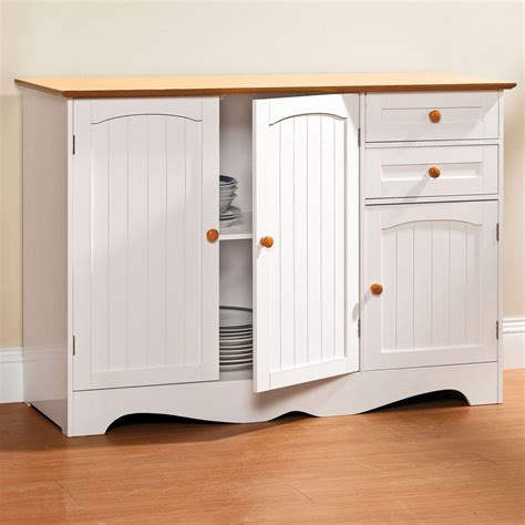 Country Kitchen Buffet | Kitchen cabinet storage, White kitchen storage cabinet, White kitchen ...