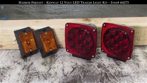 [6] Harbor Freight - Kenway 12 Volt LED Trailer Light Kit - Item # 64275 - YouTube