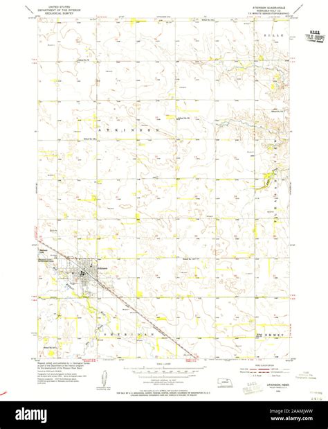 Atkinson nebraska map hi-res stock photography and images - Alamy