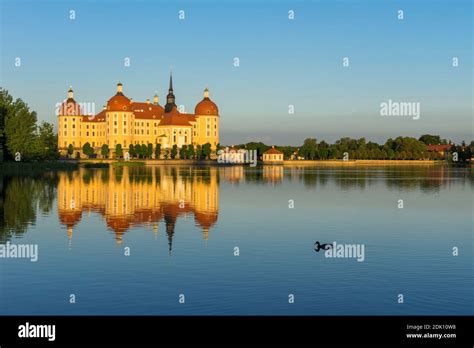 Germany, Saxony, Moritzburg, Moritzburg Castle, Moritzburg pond area Stock Photo - Alamy