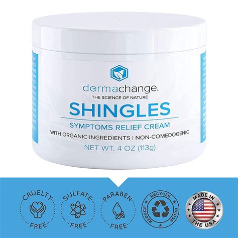 Organic Shingles Symptoms Relief Cream - with Manuka Honey - Face Body Recovery Cream - Nerve ...