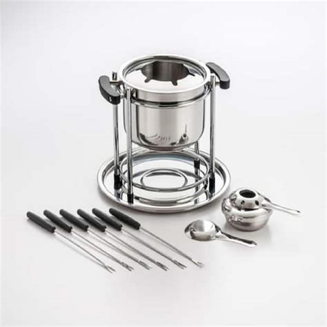 Cook Pro 11-Piece Professional Stainless Steel Fondue Pot Set 527 - The ...