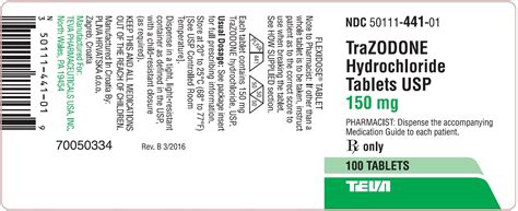 Trazodone - FDA prescribing information, side effects and uses