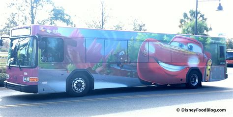 SPOTTED! Lightning McQueen Bus Is KA-CHOWing Around Disney World! | the disney food blog