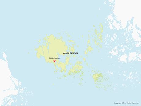 Printable Vector Map of the Åland Islands | Free Vector Maps