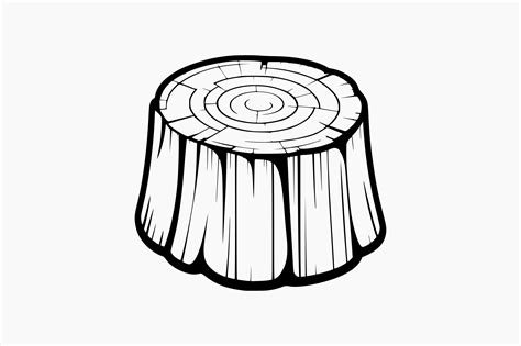 Wooden Round Stump Graphic by BerriDesign · Creative Fabrica