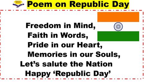 Republic day poem in English || Republic day poem 2023 speech in ...