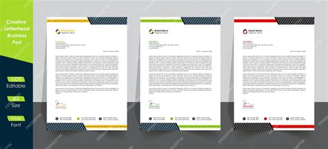 Premium Vector | Business Pad template professional Letter head design