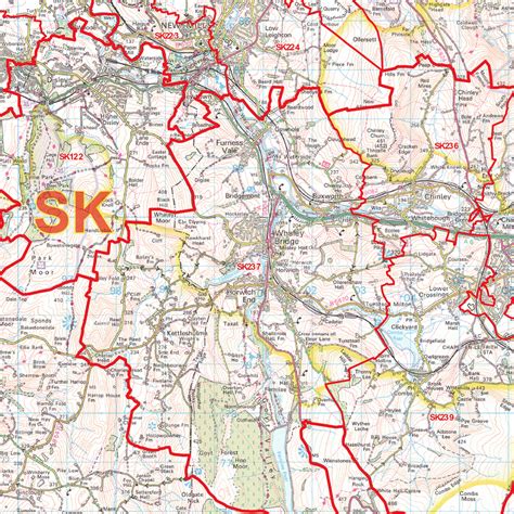 Stockport Postcode Map (SK) – Map Logic