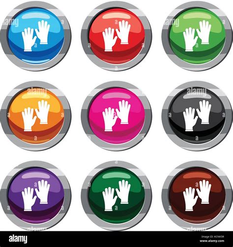 Medical gloves set 9 collection Stock Vector Image & Art - Alamy