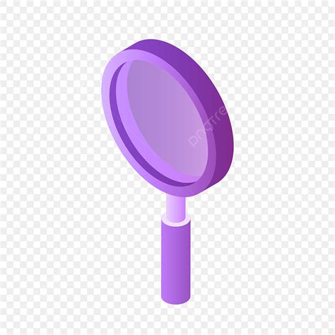 Kid Magnifying Glass Clipart PNG Images, 2 5d Purple Magnifying Glass Vector Free Illustration ...