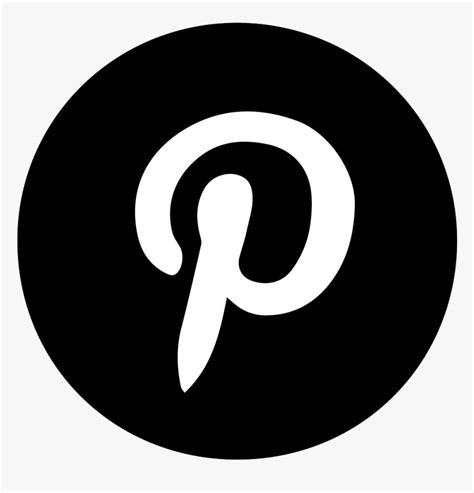 Pinterest Logo Png Image File - Logo Black And White Png, Transparent Png , Transparent Png ...