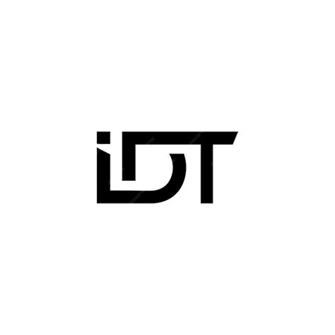 Premium Vector | Idt logo design