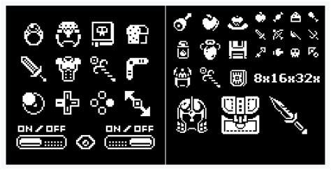 1600 sprites for your starkly old-school 1-bit games - Boing Boing