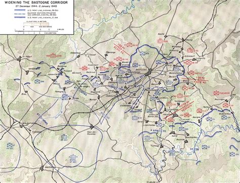 Battle Of The Bulge Wwii Map