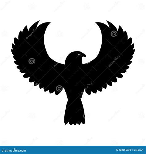 Falcon Vector.Falcon Icon Silhouette Vector Illustration. Stock Vector - Illustration of black ...