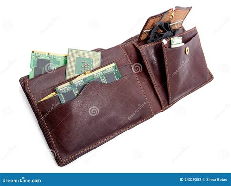 Electronic wallet stock photo. Image of component, business - 24339352