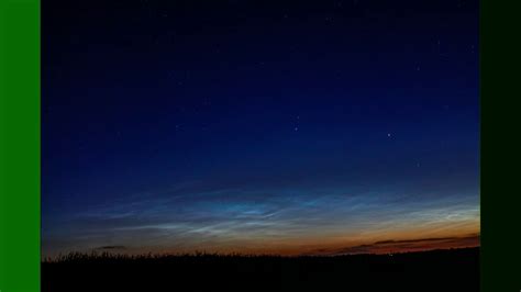 Noctilucent Clouds Timelapse from Oxfordshire, UK 8th June 2019 - YouTube