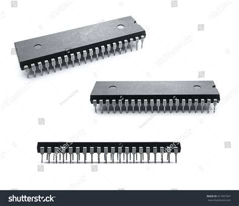 40 Pins Legs Ic Chip Integrated Stock Photo 617607947 | Shutterstock