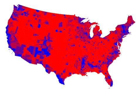 Red Counties Map Blank Template - Imgflip