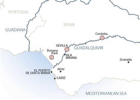 Guadalquivir Travel Cruise Ship from Andalusia to Cadiz Itinerary