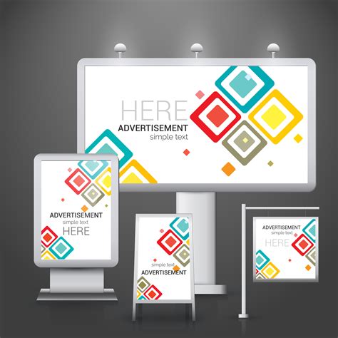 Outdoor advertising design 454659 Vector Art at Vecteezy